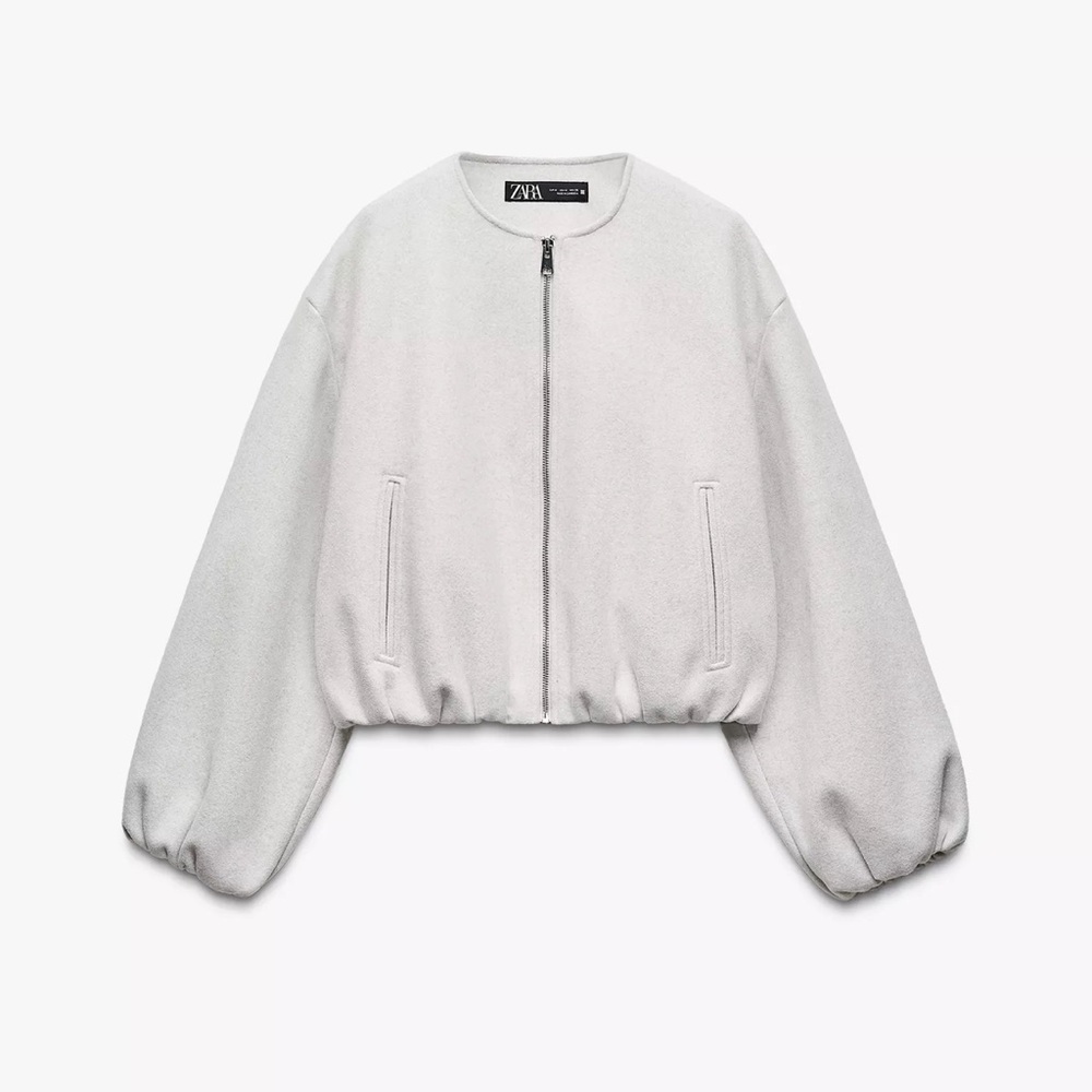 Zara Soft Bomber Jacket NWT